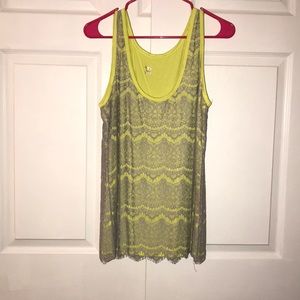 Lace tank top